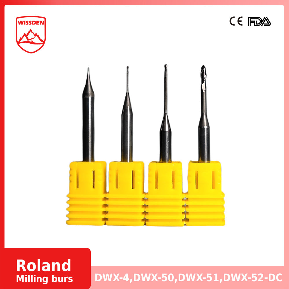 Milling burs For Roland DWX-4 DWX-4W DWX-42W DWX-50  DWX-51  DWX-52 Milling Machine