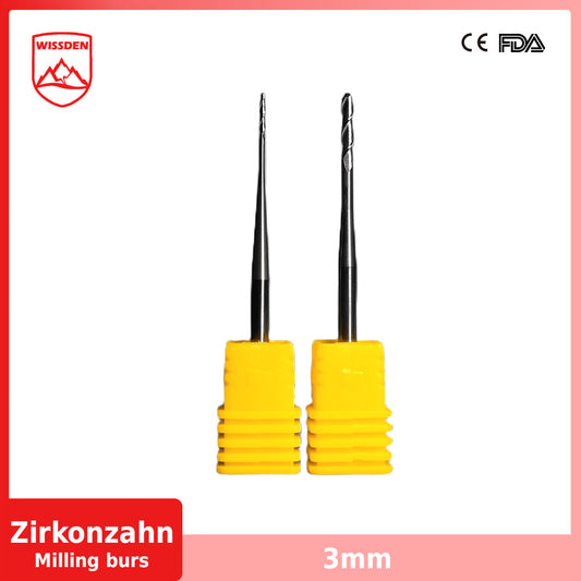 Fresas de fresado para fresadora Zirkonzahn (3 mm) 