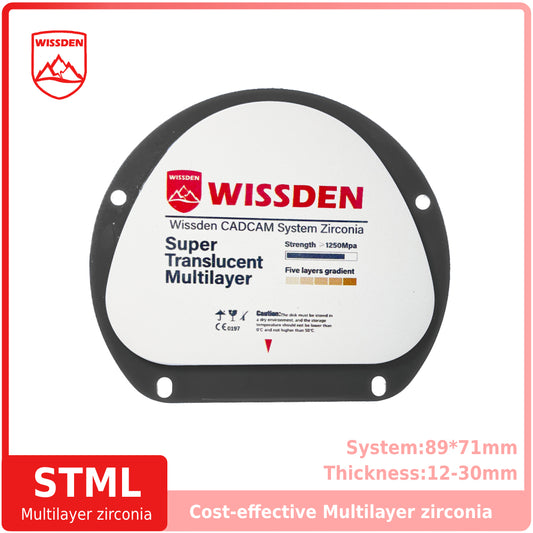 STML Multilayer zirconia 71mm system