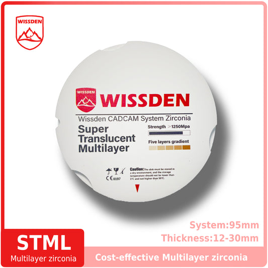 STML Multilayer zirconia 95mm system