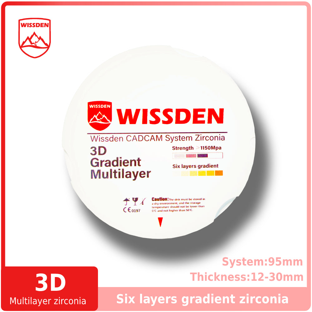 3D Multilayer zirconia 95mm system