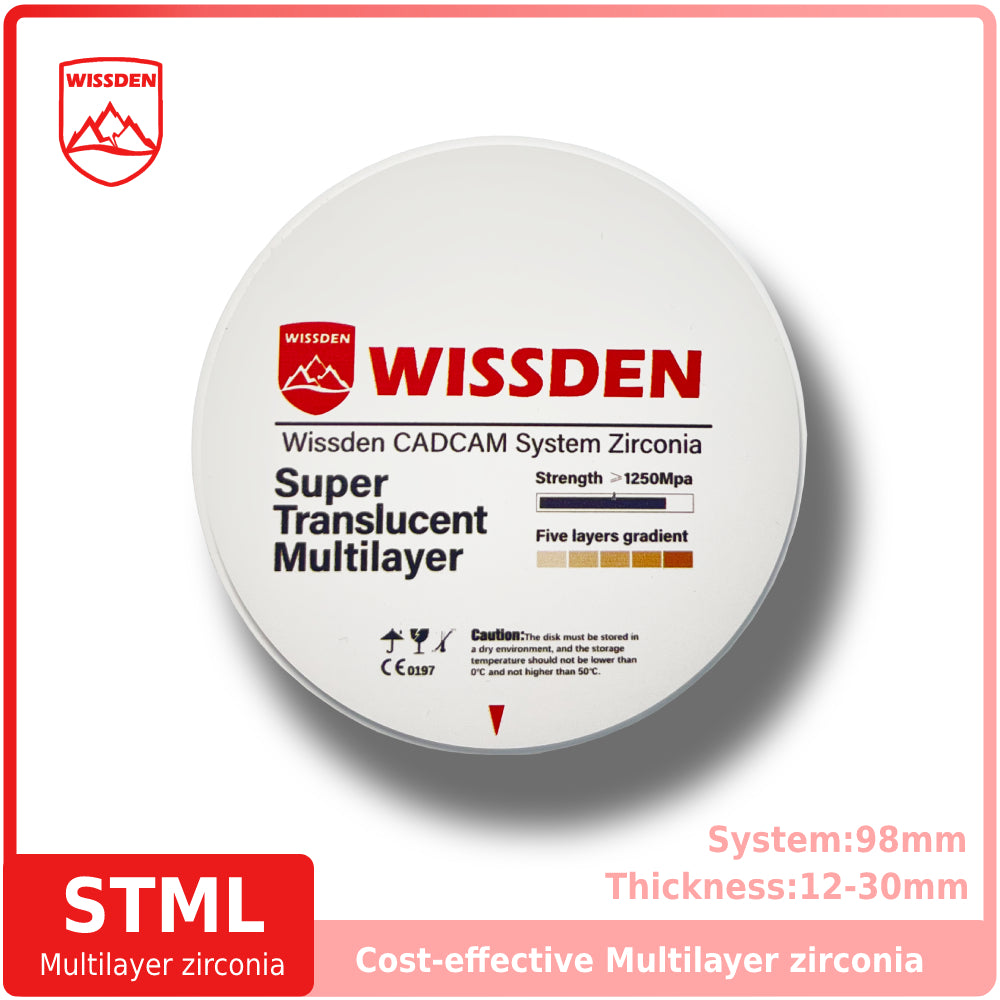 STML Multilayer zirconia 98mm system