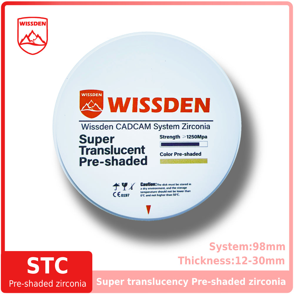 ST-C Pre-shaded zirconia 98mm system